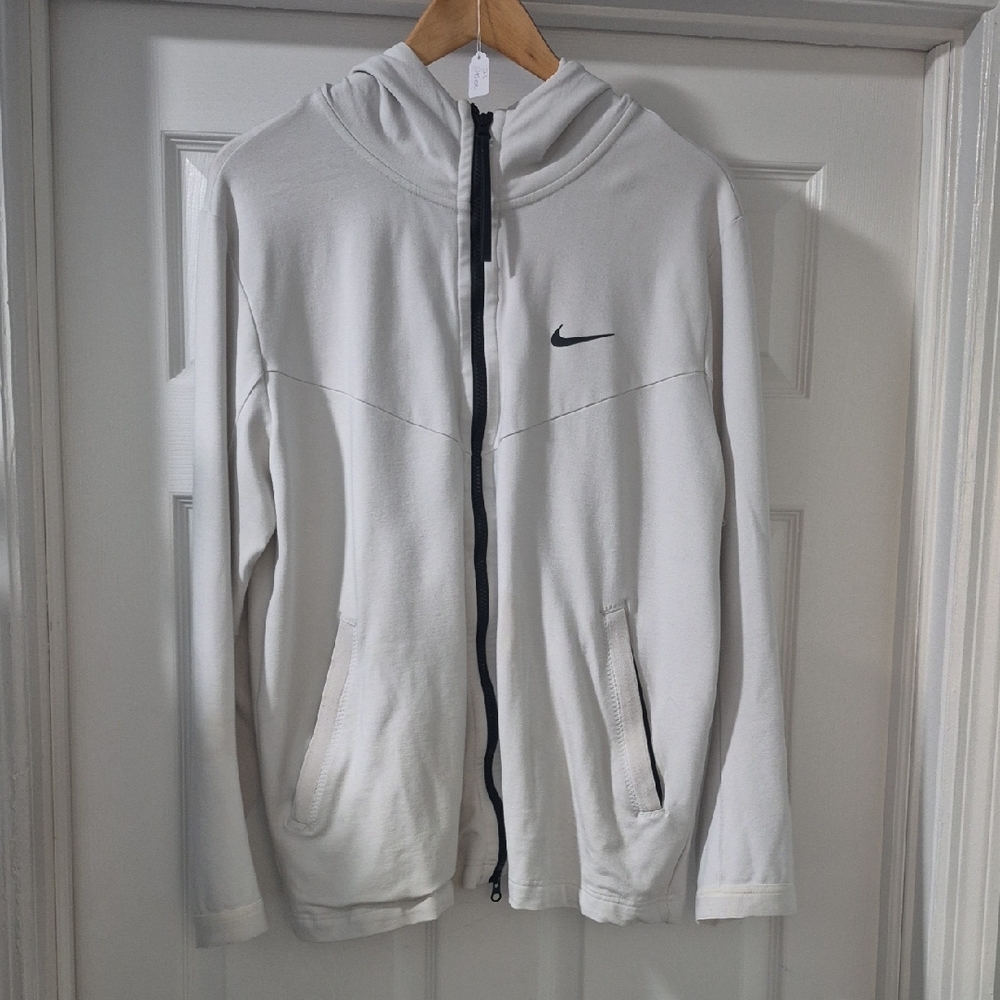 Nike White Full-Zip Hoodie
